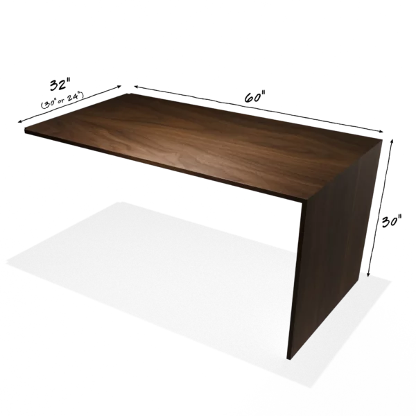 Modular Furniture Components | Desks | Waterfall Desk